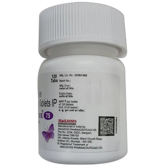 thyrox 75mcg tablet 120's